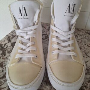 A/X Armani Exchange Icon logo high top sneakers size 10
